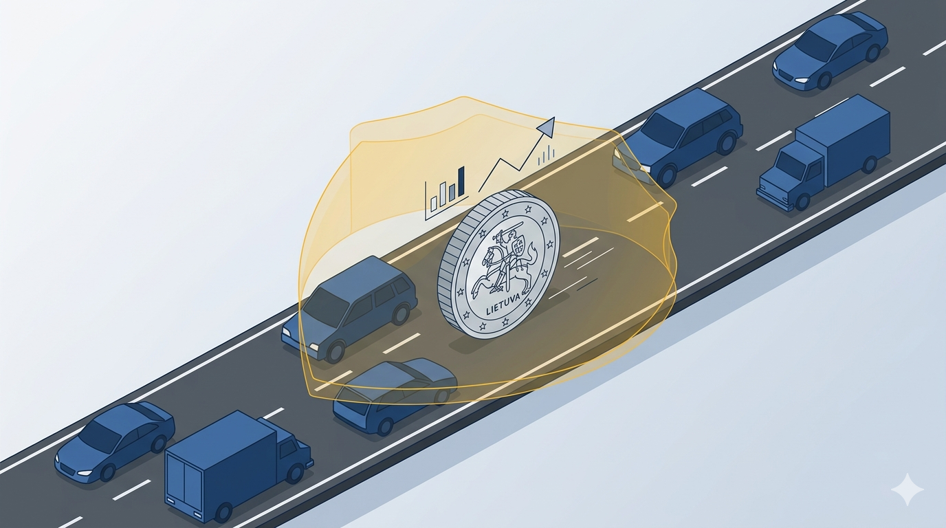 Euro moneta su augimo strėle tarp automobilių — būdai sutaupyti automobilio draudimui