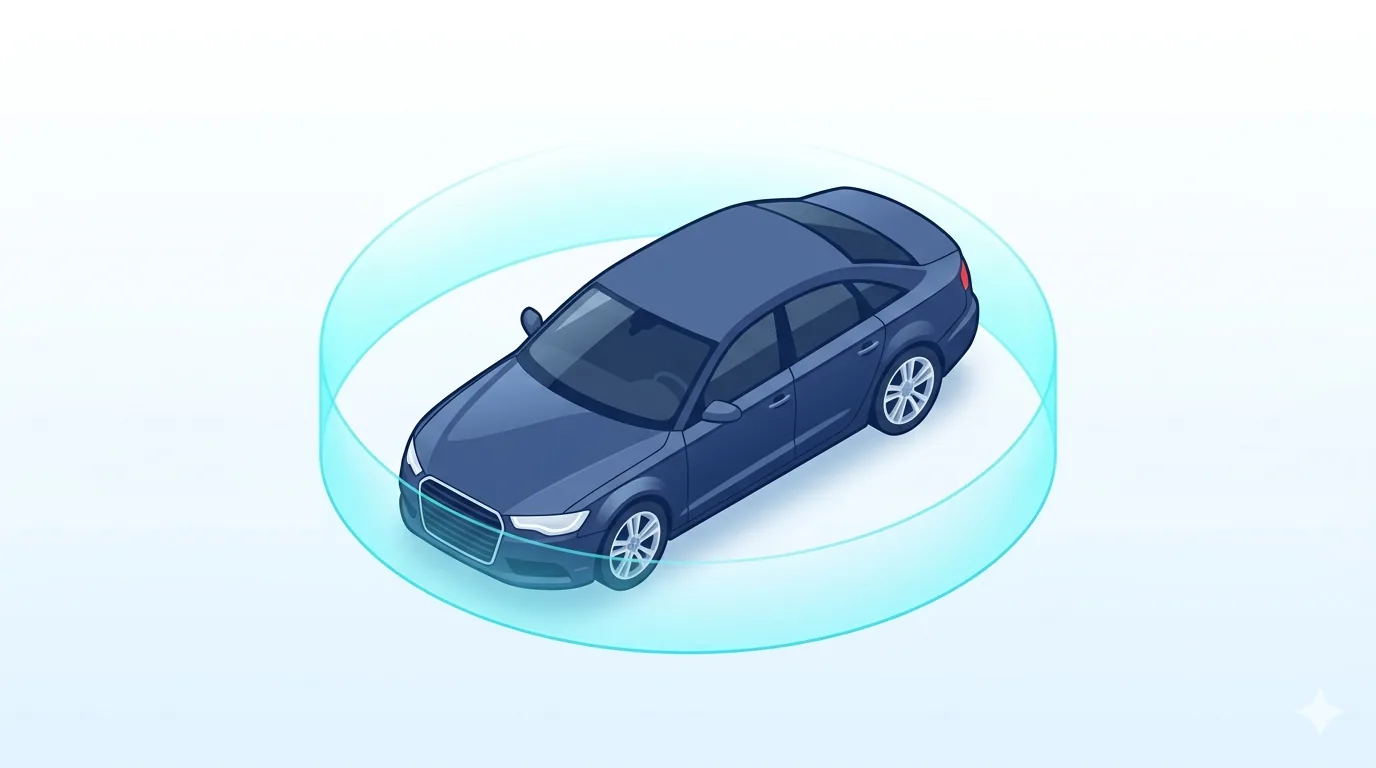 KASKO draudimas — navy sedanas su apsauginio skydo aureole